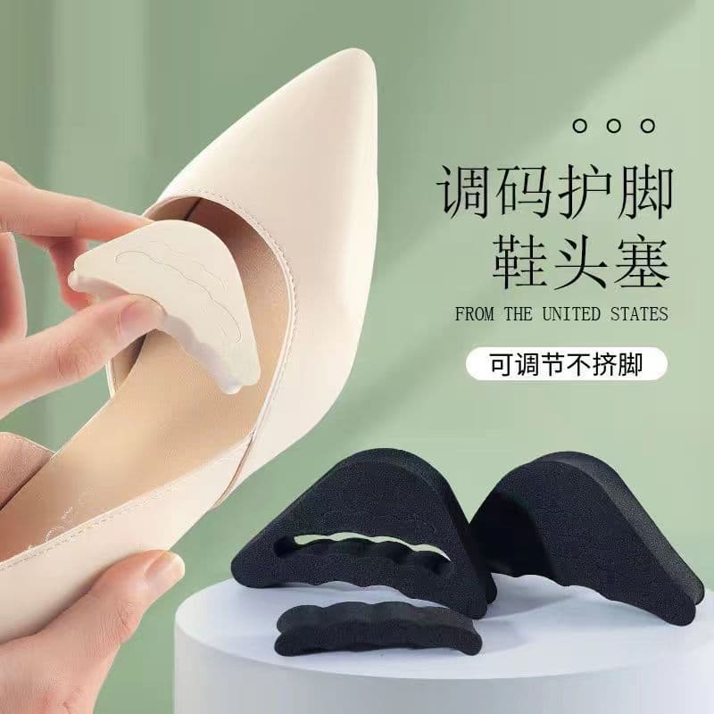 High Heel Toe Pads with Half-Size Inserts, Shoe Size Reducer, Ultra-Soft Anti-Pain, Anti-Slip, Anti-Slip Forefoot Cushions