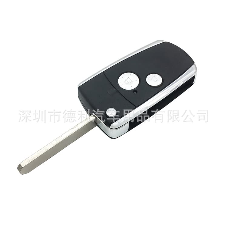 For Honda 2-Button Foldable Car Key Case Key Fob Remote Modification Shell Glossy Edge Sport Style