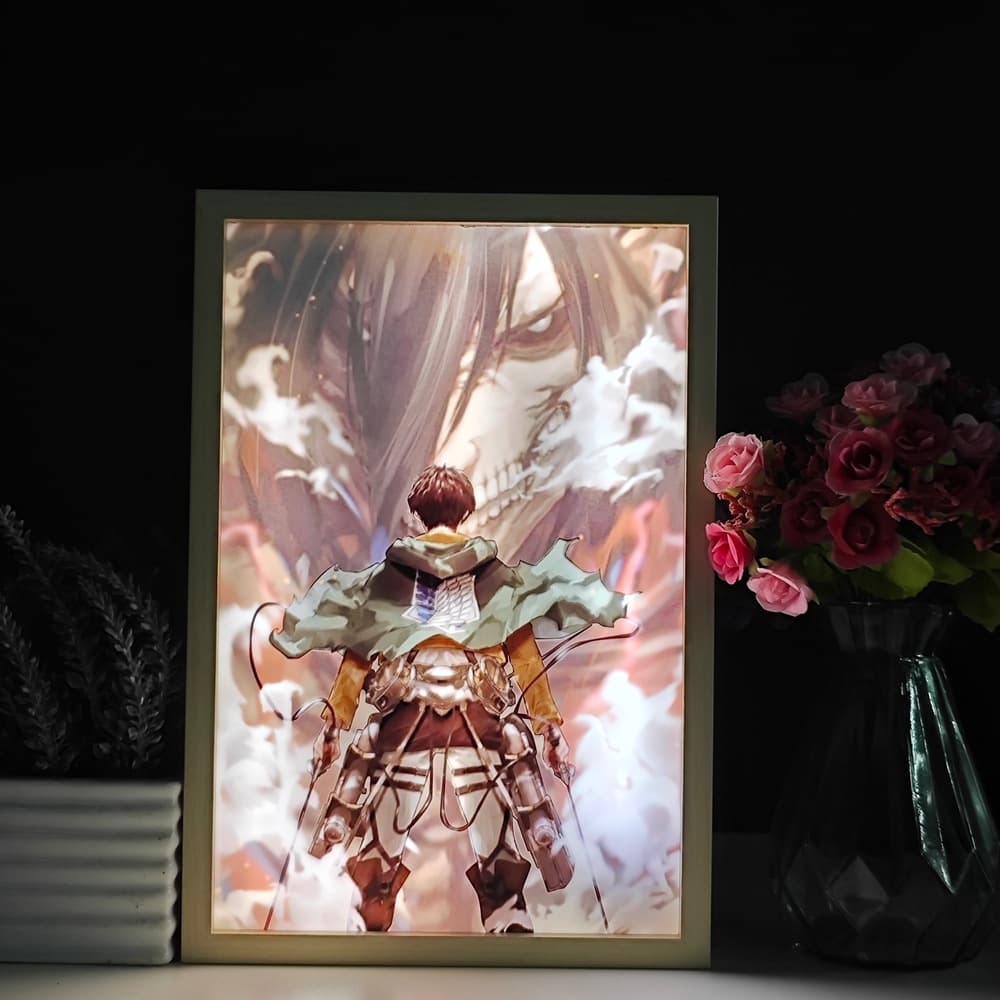 Attack on Titan Anime Cat Gojo Satoru Light Painting Night Light Landscape Art Creative Decoration Hanging