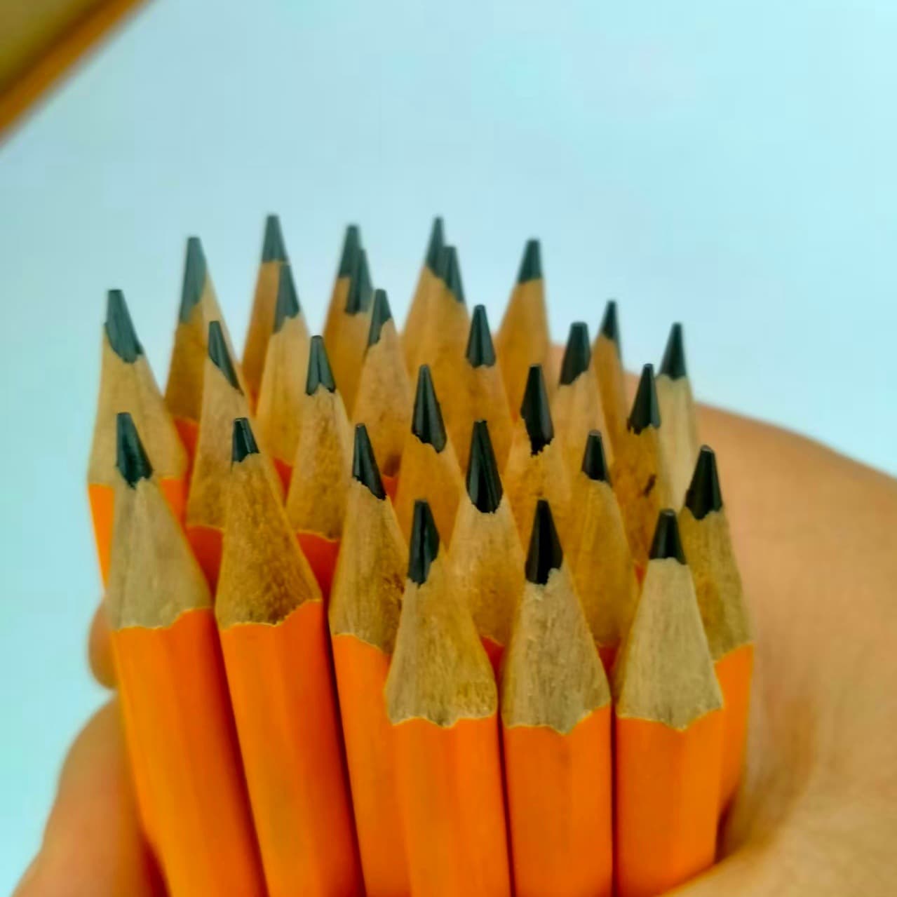 Factory Direct Short Pencil Mini Yellow HB Pencil First Grade Stationery Gift Pencil Stock Wholesale