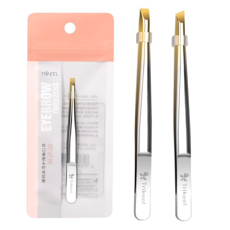 Cosmetic Skin Care Makeup Eyebrow Scissors Tweezers Combo Eyebrow Trimming Tools Grooming Kit