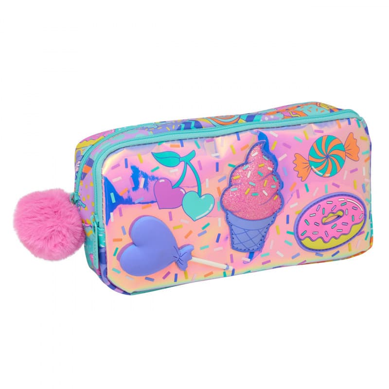 Australian Smiggle Pencil Case for Kids, Cartoon Pencil Pouch, Creative Student Stationery Bag, Multi-functional Foldable