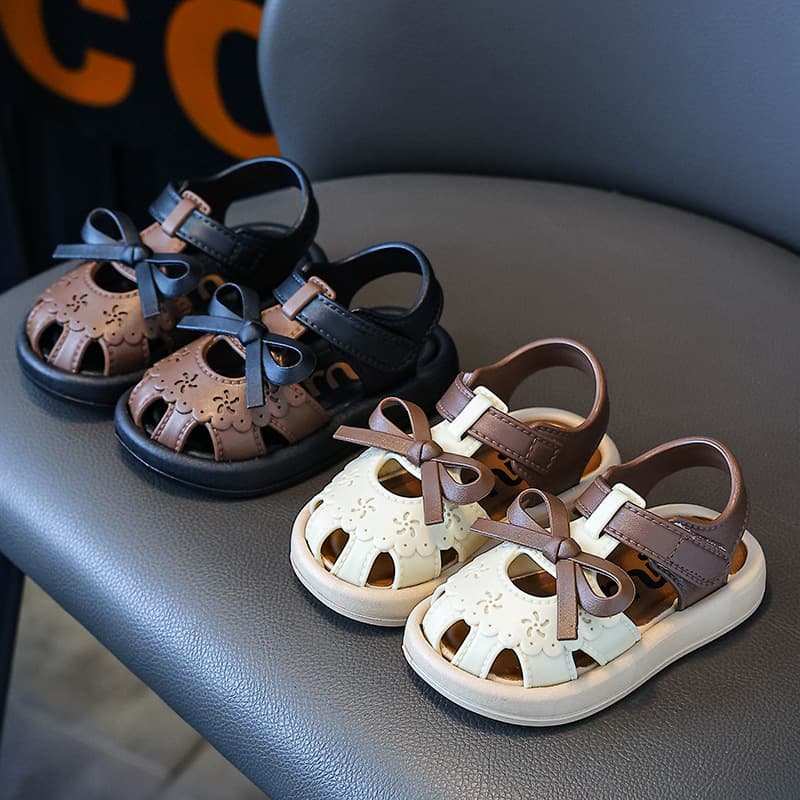 Children's Summer Slippers, Indoor Bathroom Non-Slip Soft Sole Cartoon Baby Sandals for Boys and Girls