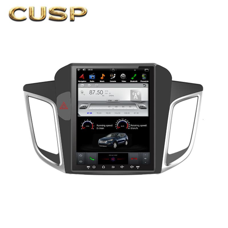 Smart Vertical Screen Car GPS Navigation Android System Large Display Integrated Machine for Hyundai IX25 High Definition Audio And Video