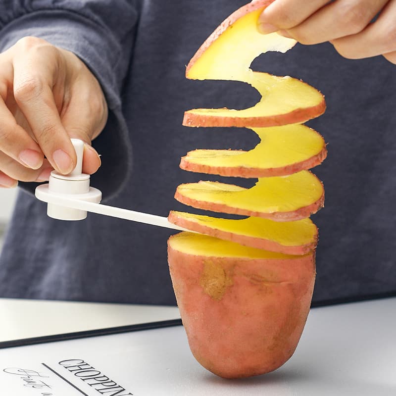 Snack fried tornado potato curling knife creative cucumber radish curler platter slicer spiral curler