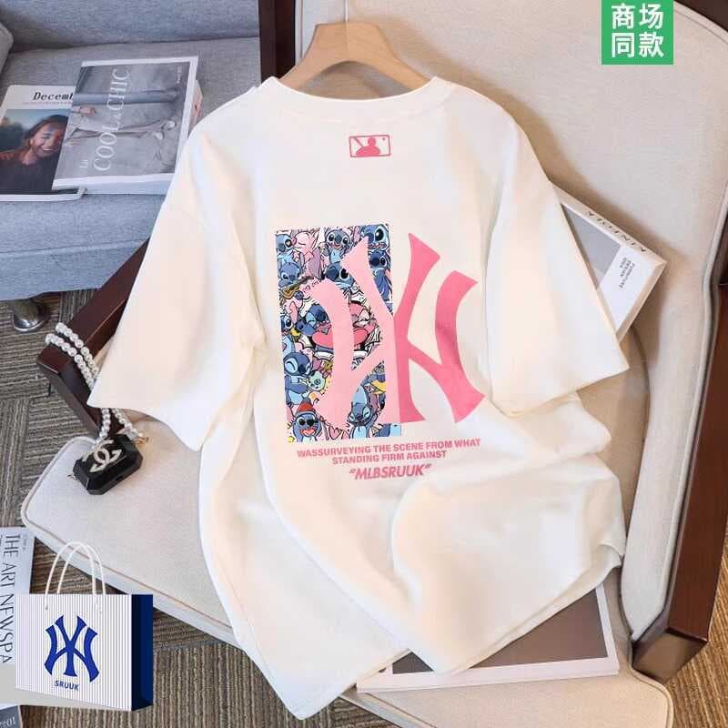 Men's and Women's Casual Summer Loose Short-Sleeved T-Shirts, Fashionable Cotton T-Shirts, Couple's Personalized Short-Sleeved Undershirts