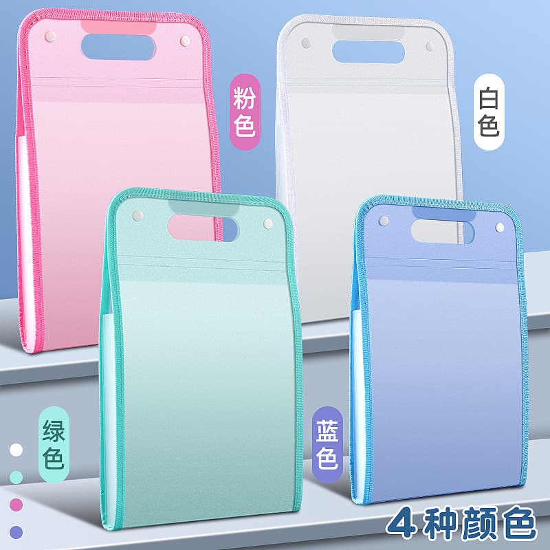 A4 portable vertical folder test paper bag student multi-layer large capacity organ bag storage and organization artifact subject points