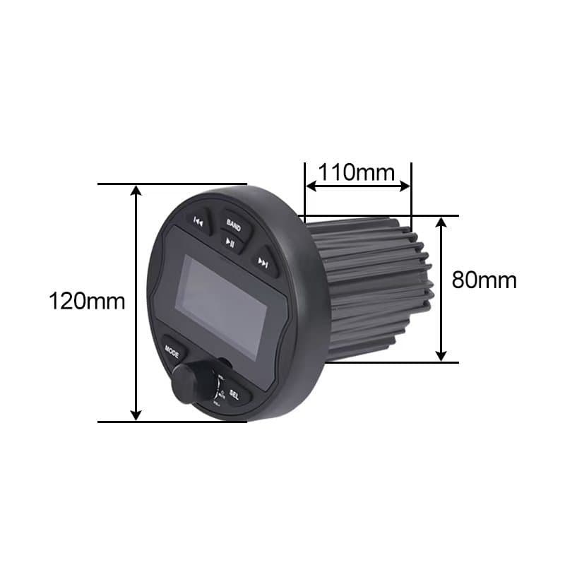 Yamaha Marine Yacht Motorboat Bluetooth Speaker MP3 Outdoor Waterproof Audio Portable Dedicated Digital