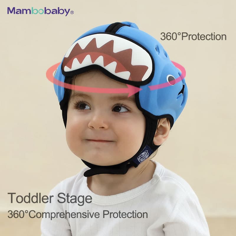 Baby fall protection headgear, infant learning to walk anti-impact helmet, children's toddling head protection breathable anti-fall cap