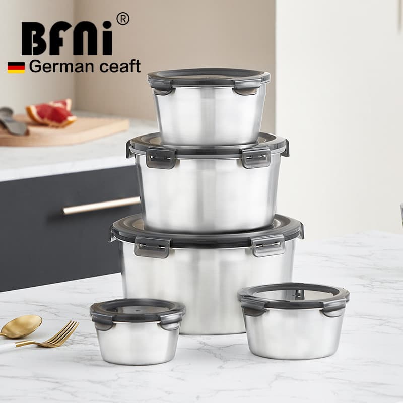 316 Stainless Steel Sealed Insulated Lunch Box Thermal Food Storage Container Refrigerator Organizer Sealed Box Microwave Bento