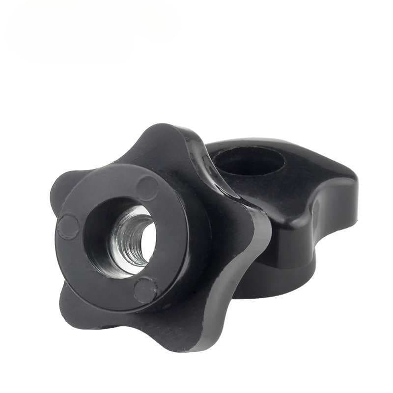 Through-Hole Star-Shaped Hand-Tight Nut Plum Blossom Bakelite Handle Knob Nut M6 M8 M10/M12