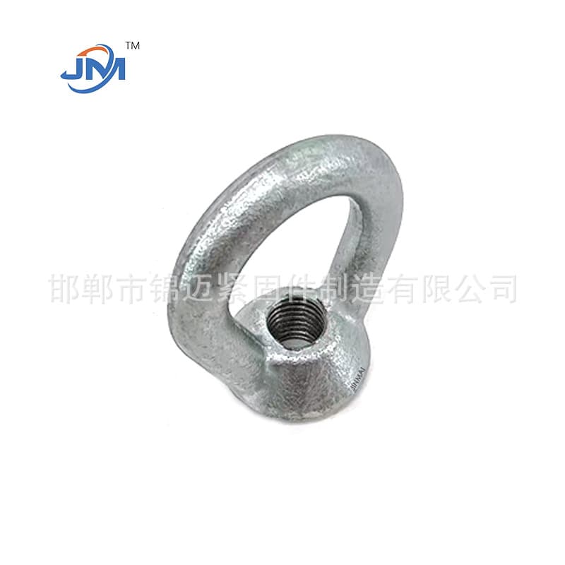 Hot-Dip Galvanized Forged Lifting Rings and Nuts, Power Fitting Accessories, Custom Processing Supported