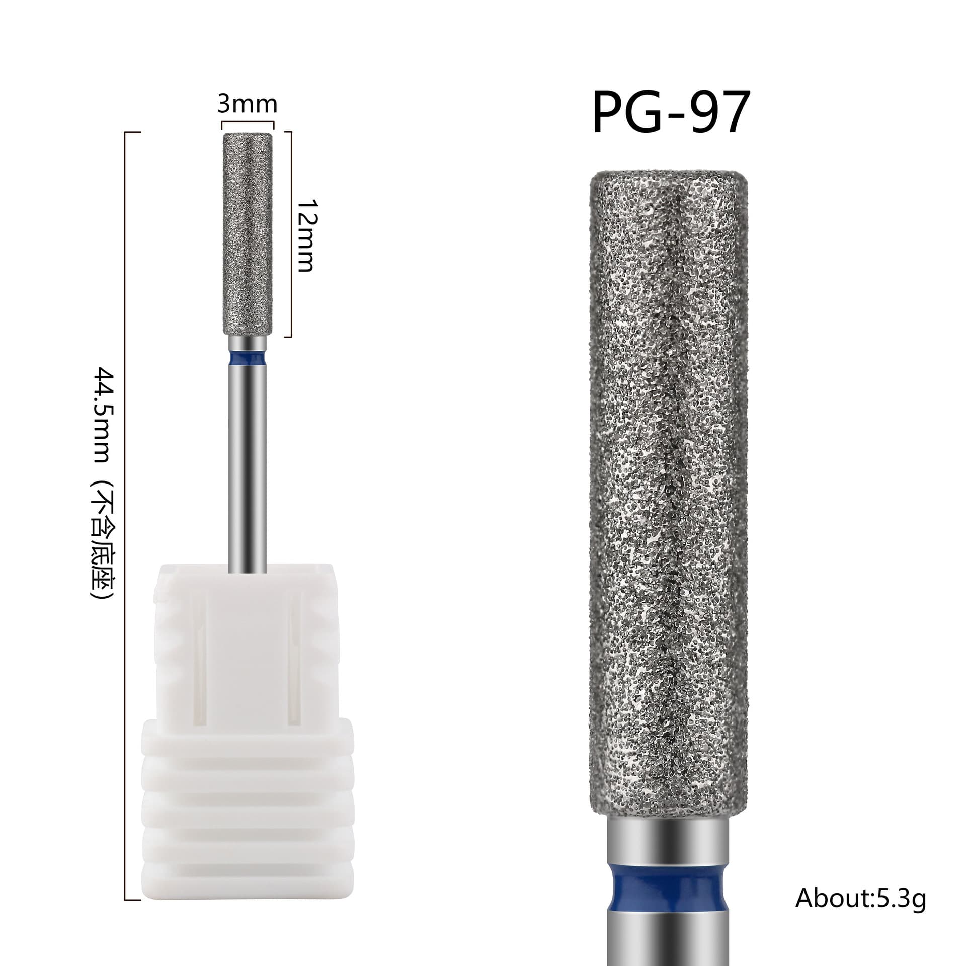 Cross-border Nail Art Russian-style Diamond Grinding Head Pre-treatment Nail Surface Pocket Tool Nail Polish