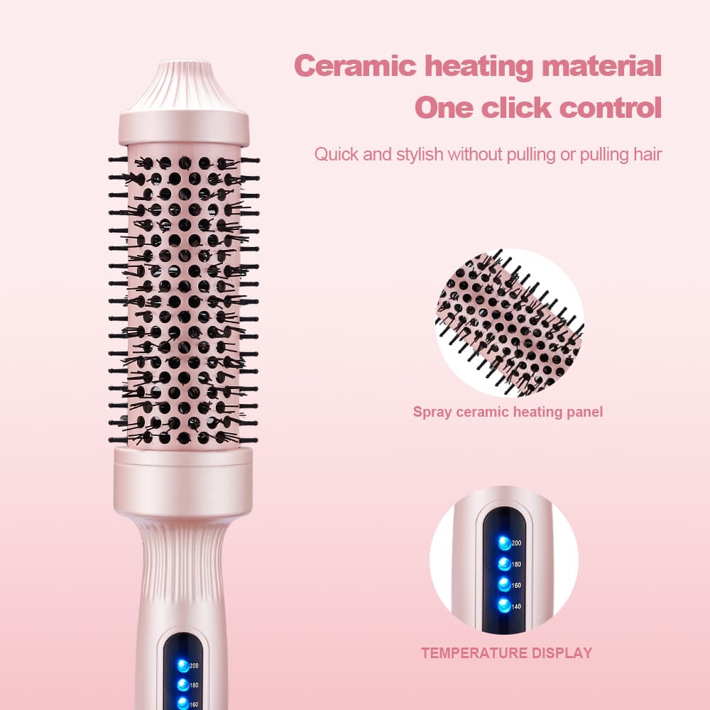New Amazon Cross-Border Curling Iron Fluffy Comb Hair Styling Brush Curling and Straightening Dual-Purpose Hair Care Home Styling Tool