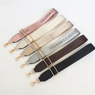 Women's Bag Strap Accessories, Adjustable Nylon Crossbody Strap with Colorful Letter Pattern, Replacement Bag Strap