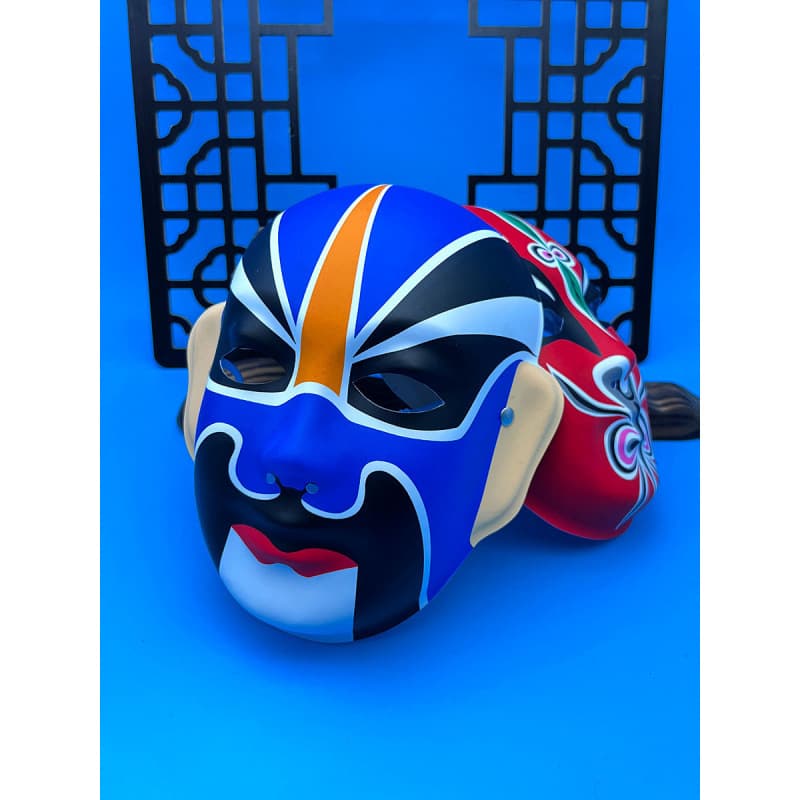 Peking Opera Masks, Children's Traditional Chinese Style Wearable Kindergarten Opera Decorations, Drama Singing, Full Face Sichuan Opera Face Changing