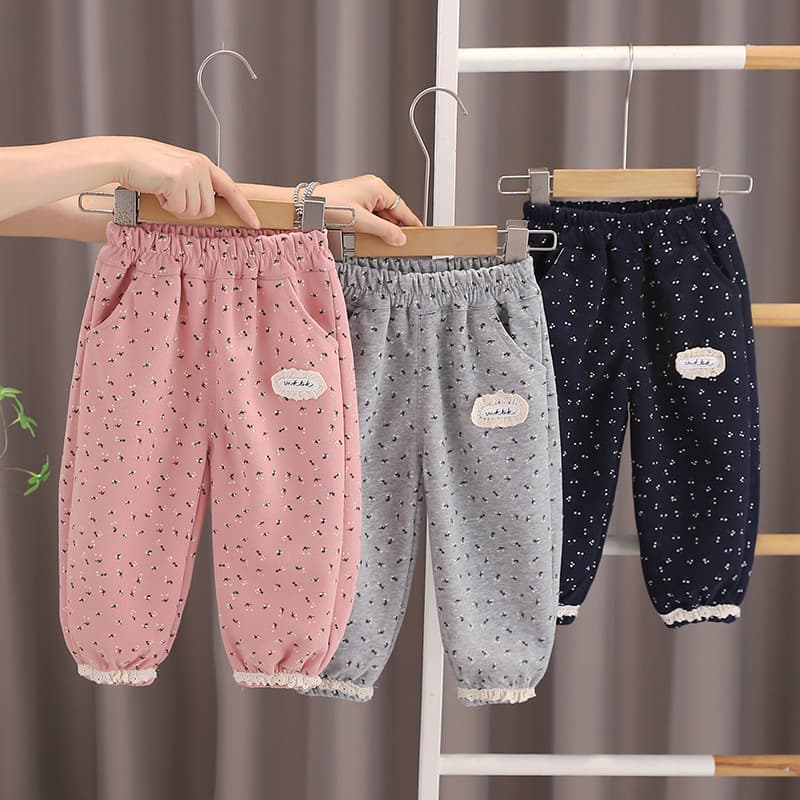 Girls' pants, spring and autumn, children's autumn clothing, new style, stylish casual trousers for girls, autumn style, versatile sports pants, trendy