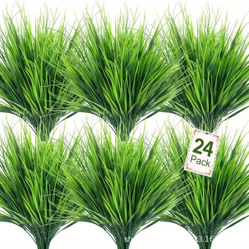Artificial Plastic Spring Grass Bundle Water Grass Plastic Flowers Fern Decoration Fake Flowers Green Plants
