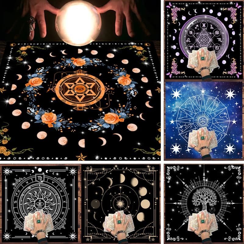 Tarot Tablecloth Tarot Tablecloth Table Mat Tarot Card Mat Tablecloth Tree of Life Table Mat Tablecloth Decoration