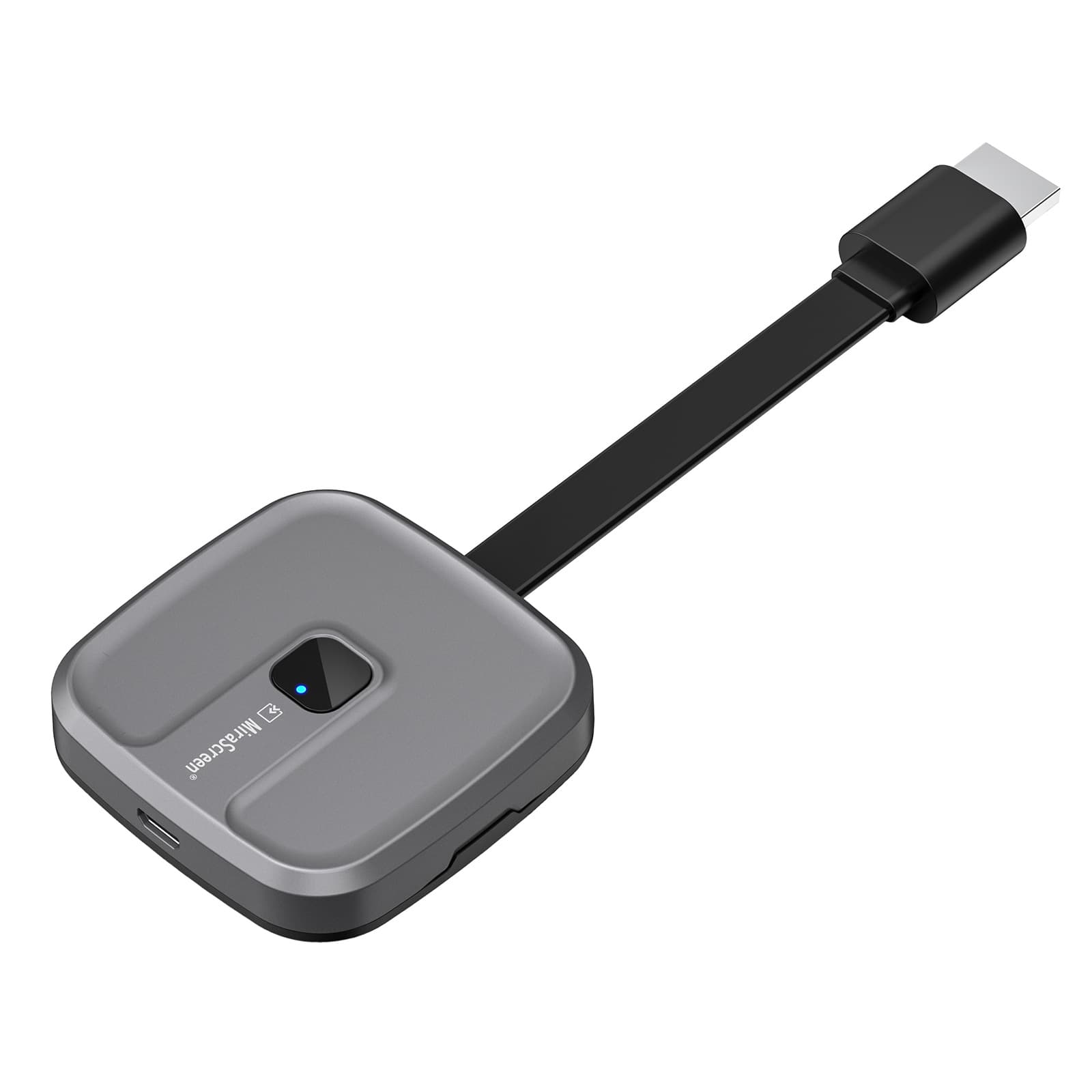 Wireless screen mirroring device for vertical screen live streaming, HD compatible with Apple, Huawei, and Xiaomi phones.
