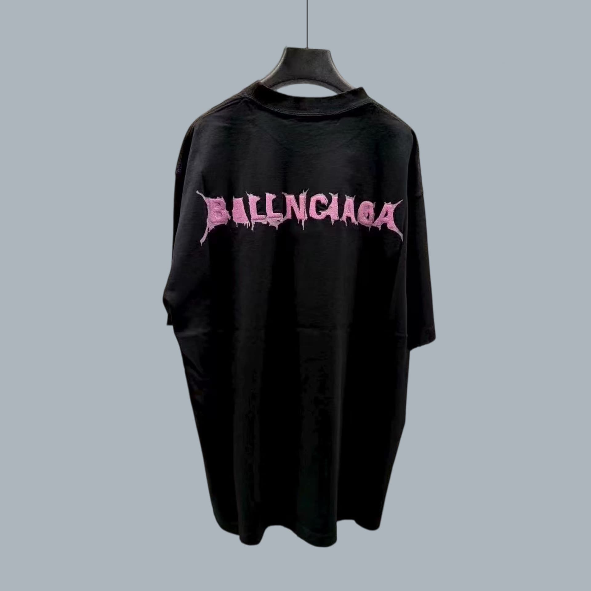 [In Stock, Fast Shipping] Authentic High Version 26ss Paris B Classic Letter Print & Embroidery Simple Unisex T-Shirt