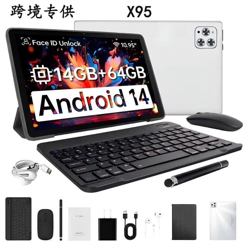 Cross-border Hot-Selling Factory Wholesale 10-inch X95 Tablet PC with Dual SIM, Call Function, and Smart Bluetooth