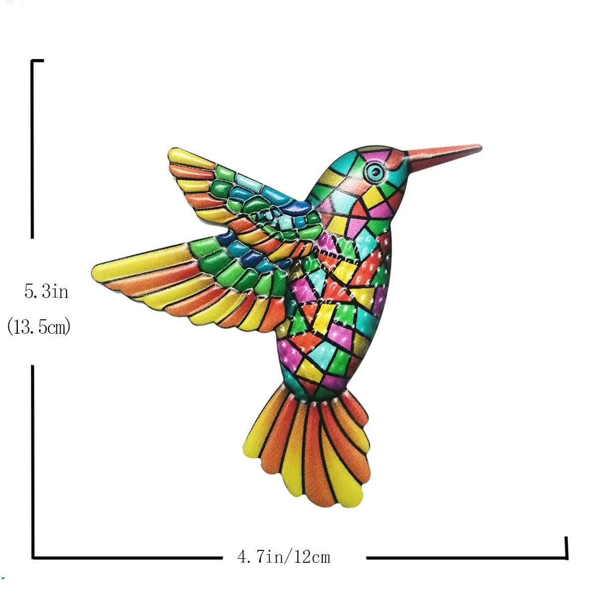 New Amazon iron hummingbird home wall hanging, hardware craft hanging pieces, metal decorations for garden decor.