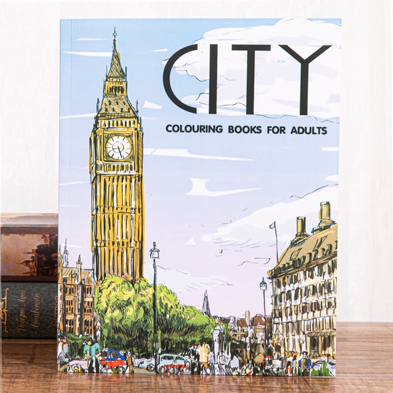 CIYT City Coloring BooksCity Coloring Books for AdultsLandscape Sketch Coloring Books