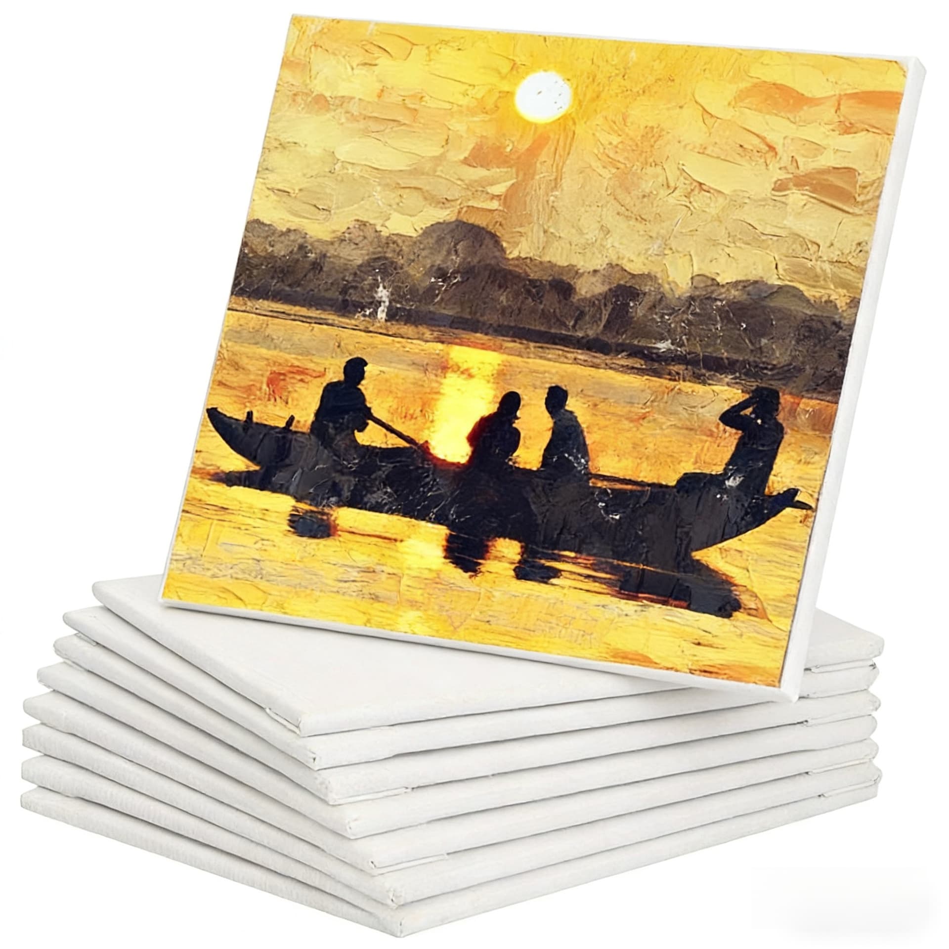 Oil painting board 3mm pure cotton canvas board children's DIY painting oil painting board art sketching portable ultra-thin oil painting
