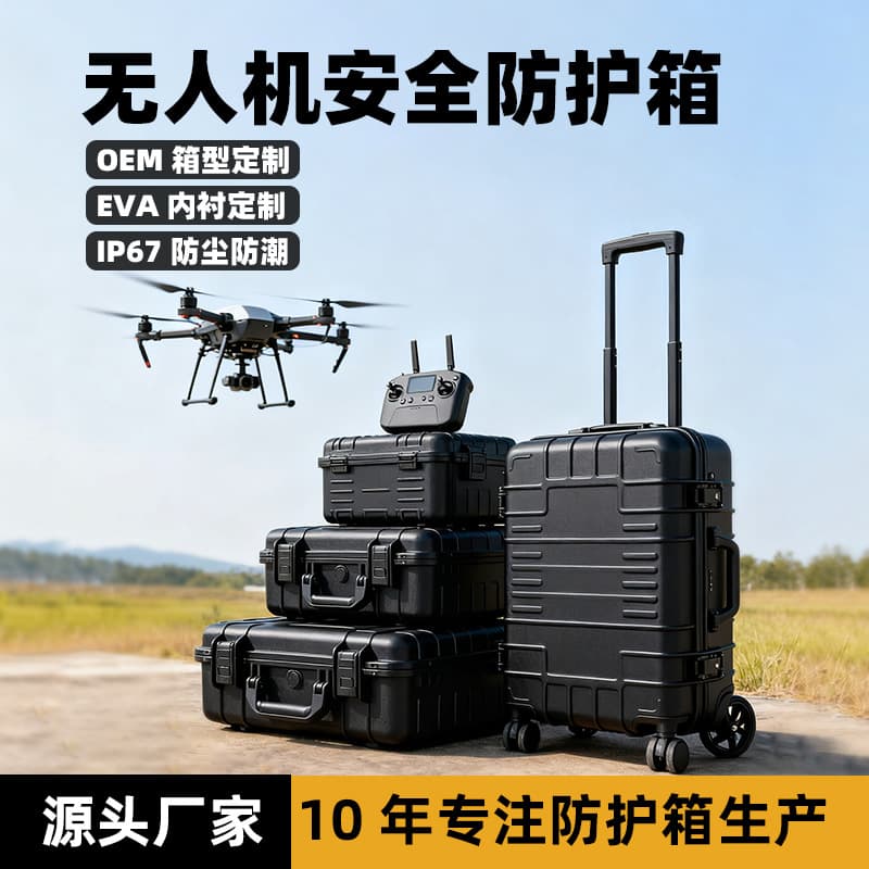 New Upgraded Reinforced Drone Storage Box, Thickened Shockproof Aerial Equipment Portable Handheld Protective Case