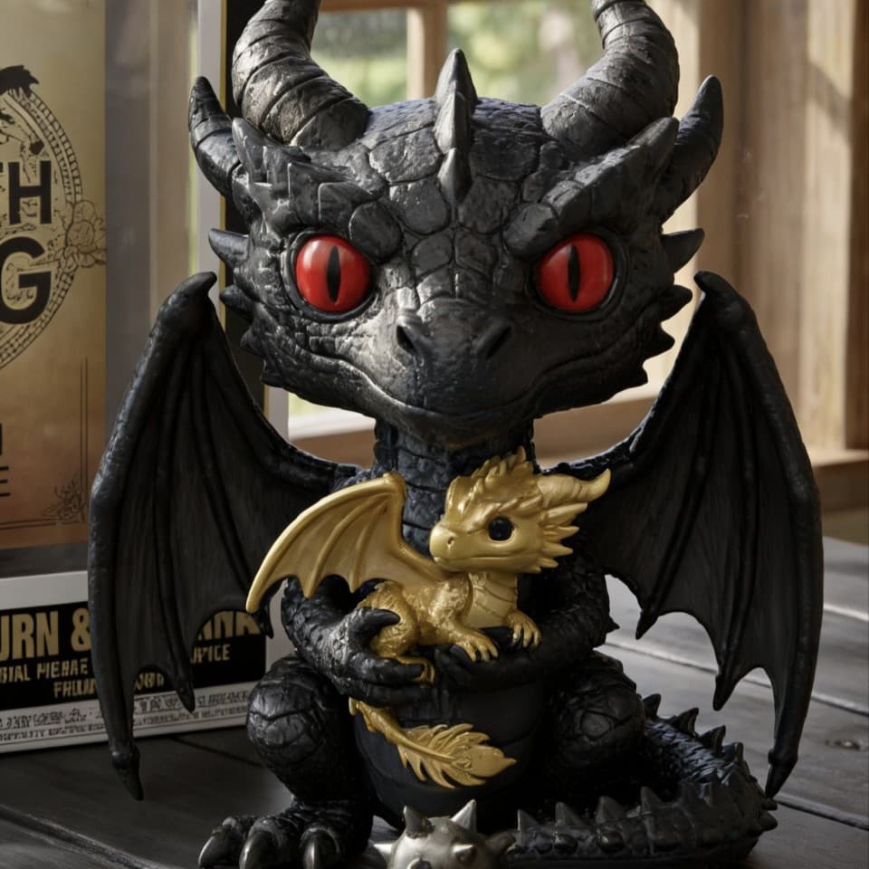 Cross-border new product Tyne and Andana connect the dragon knight fourth wing collection resin desktop ornaments