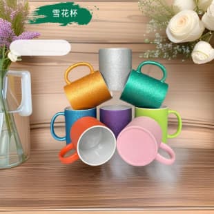 Creative Snowflake Mug, Sublimation Mug for Logo, Pattern, Advertising, Gift, Ceramic Mug