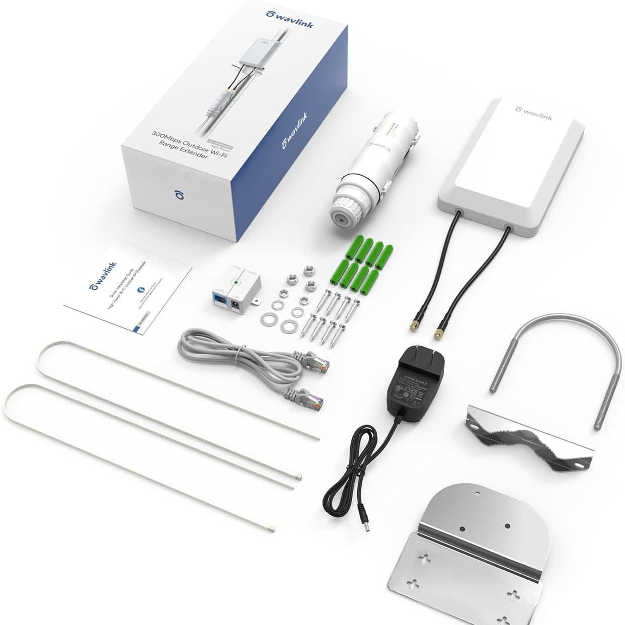 WAVLINK Wireless POE Internet Signal Booster Amplifier Outdoor Weatherproof WiFi Extender