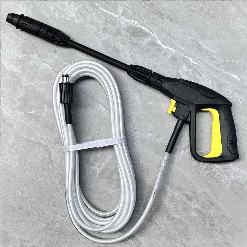 Morgana Guide Vehicle High-Pressure Car Washer Accessories Complete Set - Outlet Hose, Washer Gun, and Pipe Kit