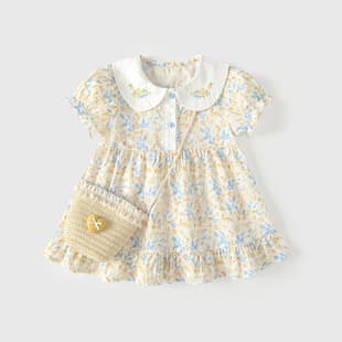 Girls' Summer Dress 2026 New Style, Baby Princess Dress, Toddler Floral Dress, Birthday Party Dress, Summer Clothing