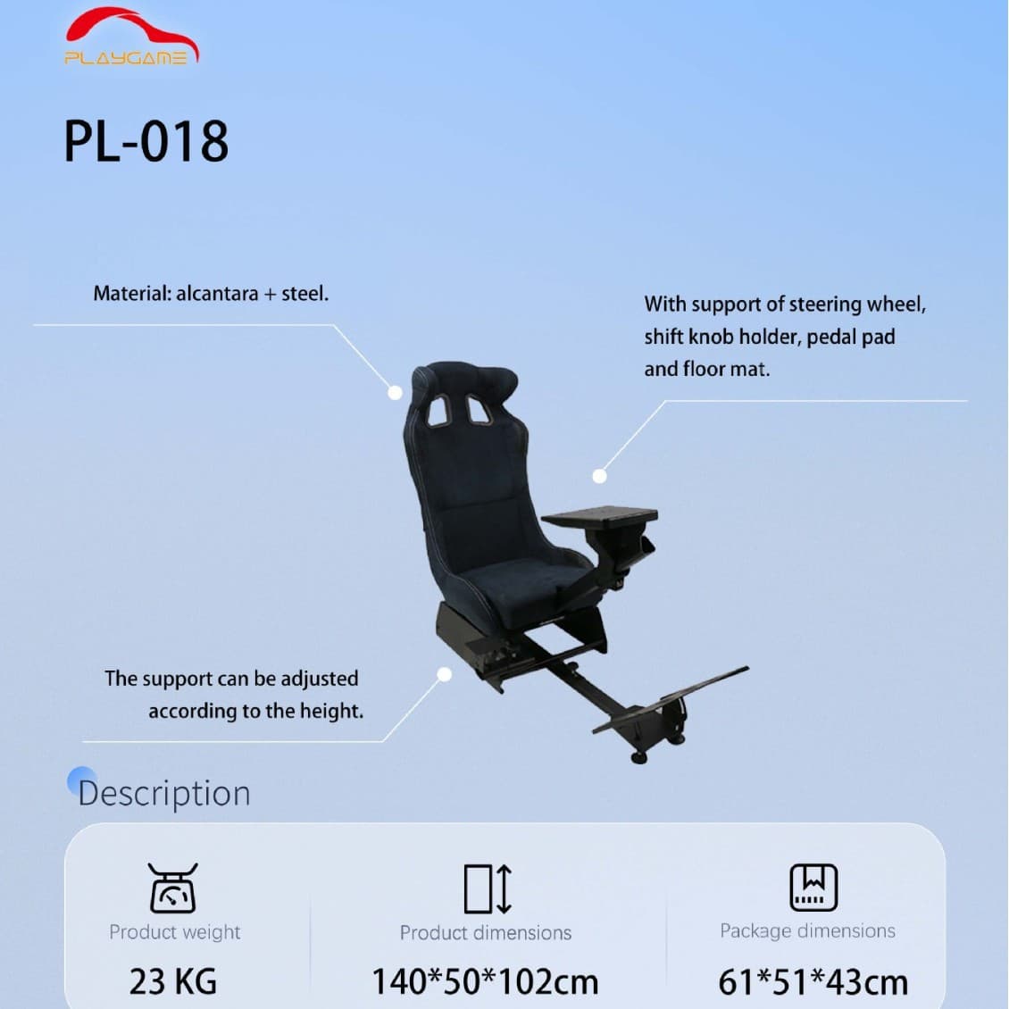 New Black Folding Racing Driving Game: Convert Racing Simulator Cockpit Logitech