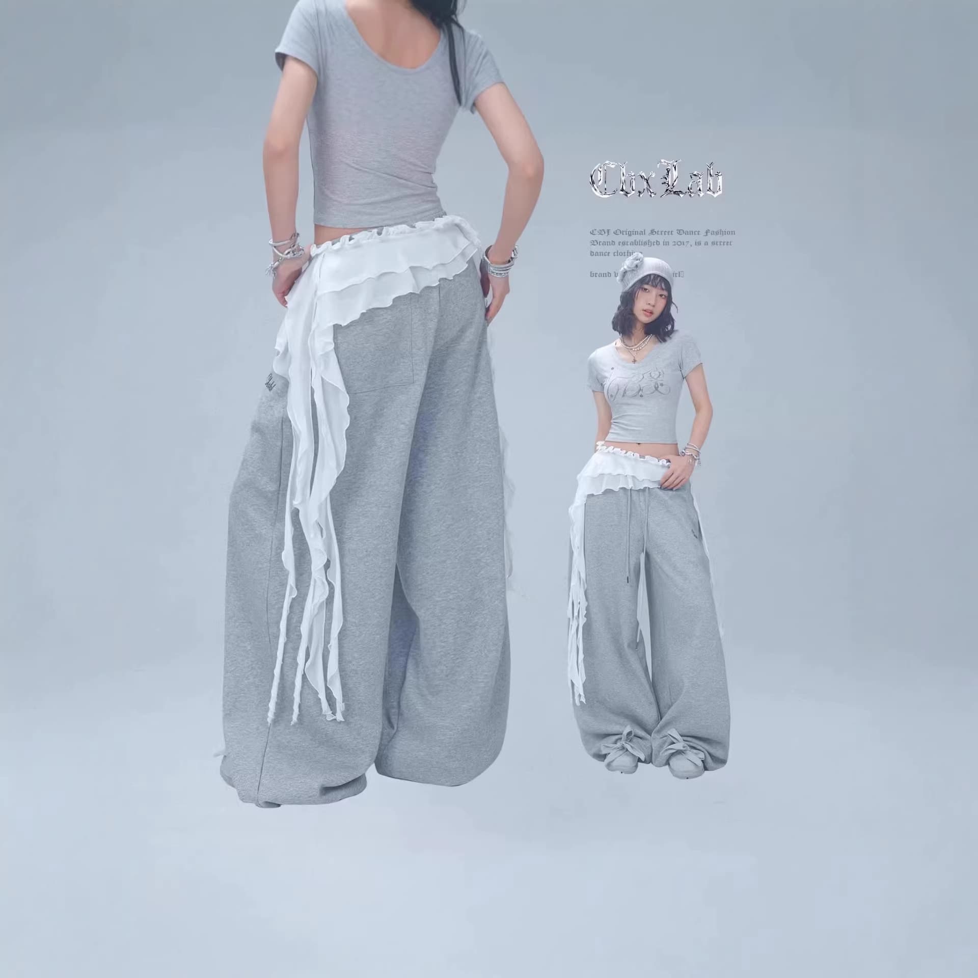 New homemade ruffled niche hip scarf streamer waist scarf hip-hop versatile butt curtain jazz dance waist and butt curtain