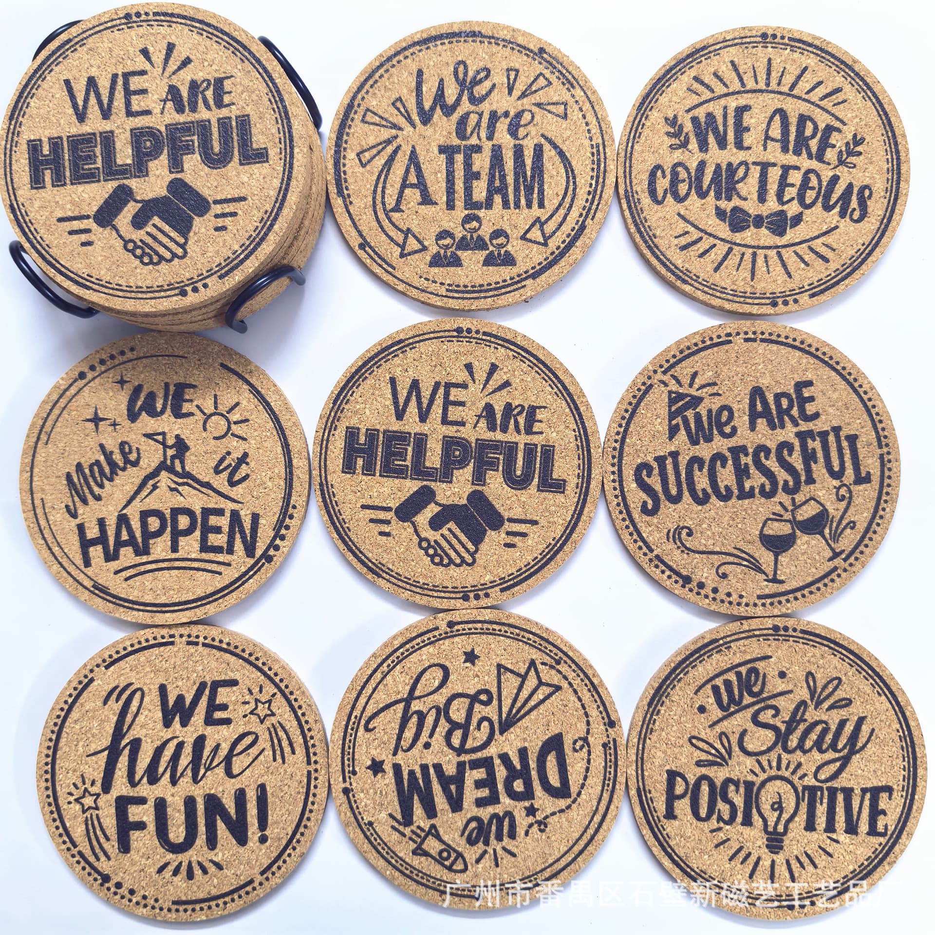 Factory Edge Cup Coaster Cork Coaster MDF Cork Coaster Blank Coaster Placemat Coaster