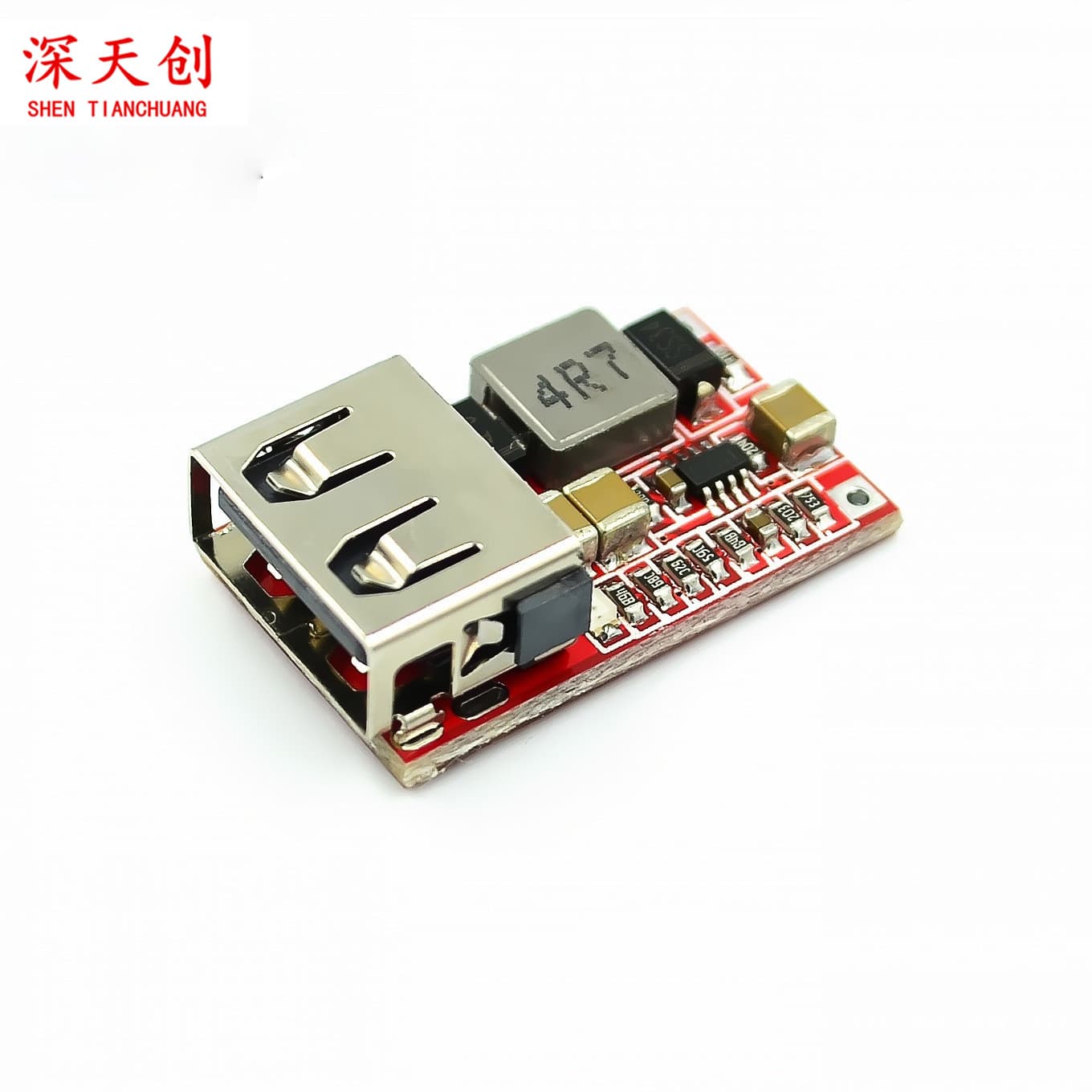 97.5% Efficiency DC-DC Buck Converter Module, 6-20V Input to 5V3A Output