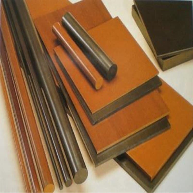 Professional supply of B polyimide sheets and PI rods, brown PI rod insulation materials, dark brown and tan PI.