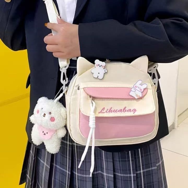 Girl's Backpack 2025 New Cute Student Bag for Teen Girls, Small Crossbody Bag for Women