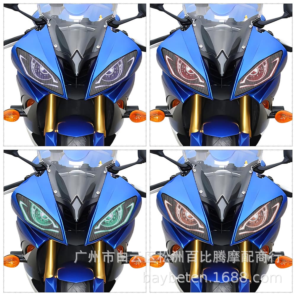 Custom Headlight Decorative Protection Sticker for Yamaha YZF R6 2006-2016, Headlight Film