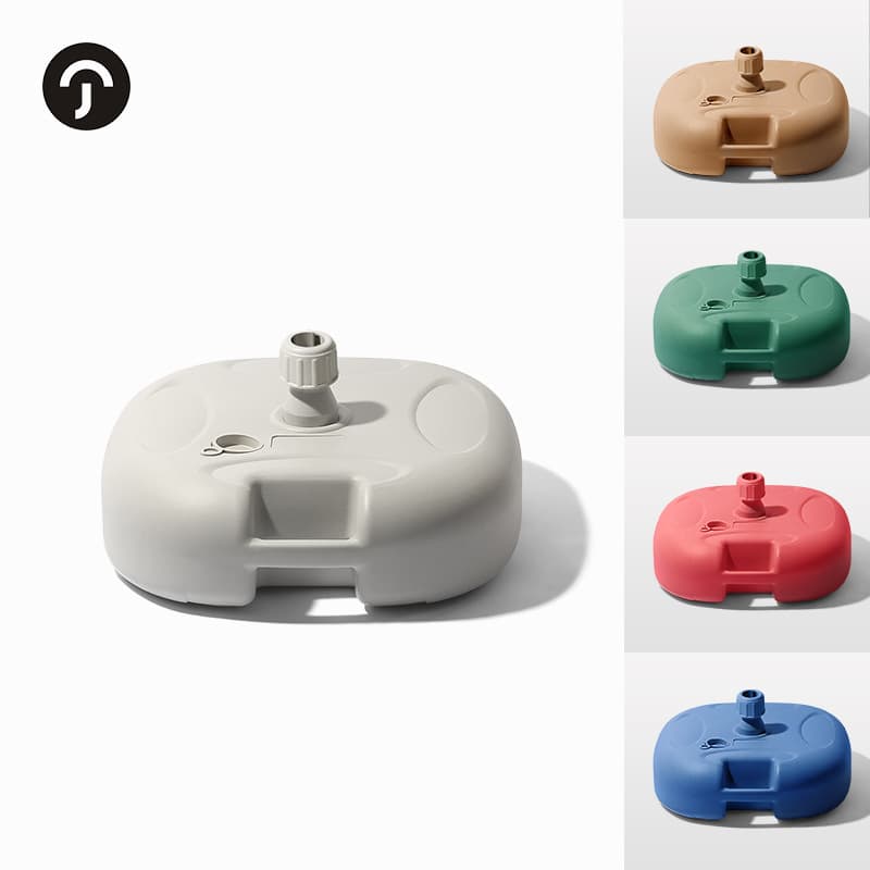 [20L Water-Fillable Umbrella Base] Outdoor Patio Umbrella Base Plastic Umbrella Stand Sand/Water Fillable Bucket