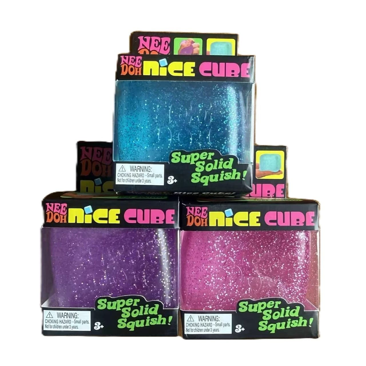 New Maltose Needoh NiceCube Sensory Stress Relief Squeeze Toy Ice Cube Decompression Fidget Toy
