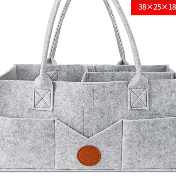 Felt Diaper Bag for Cross-Border Amazon Travel Mommy Bag Foldable Baby Felt Diaper Storage Bag