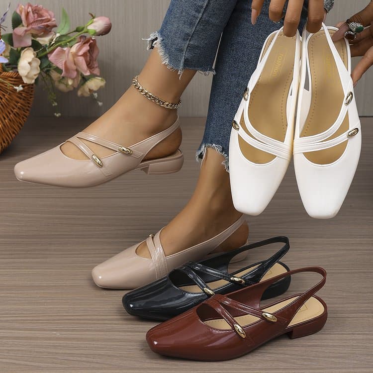 Women's Comfortable Toe-Cover Sandals 2026 New Summer Outdoor Air Cushion Mary Jane Sandals for Dresses