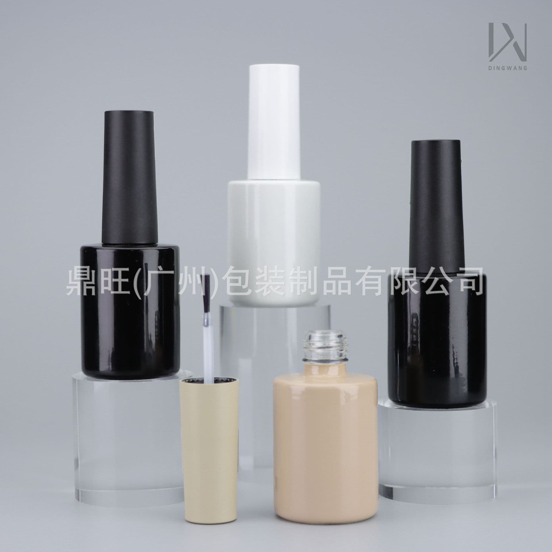 15ml Cylindrical Nail Gel Empty Bottle, Spray Electroplating Light-Blocking Nail Empty Bottle Refill Bottle, Nail Gel 15ml