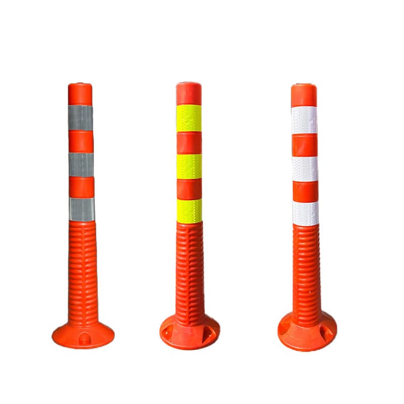 Reflective warning column pe warning column 75cm high eva warning column high intensity reflective wholesale road warning