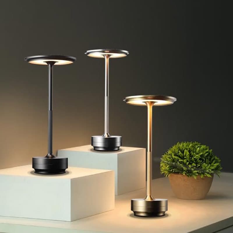 LED desk lamp cross-border rechargeable bedside modern minimalist touch control bar-shaped night light with three-color dimming