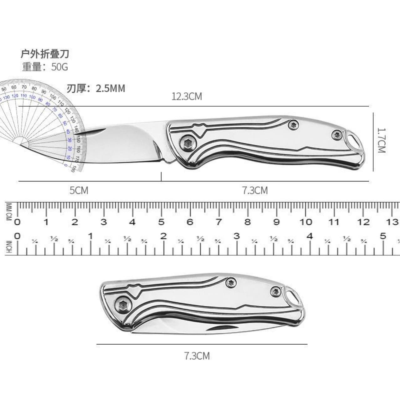 Handao Mech Master Outdoor Folding Knife Small Knife Tool Self-Defense Military Knife Fruit Knife Mini Self-Defense Knife